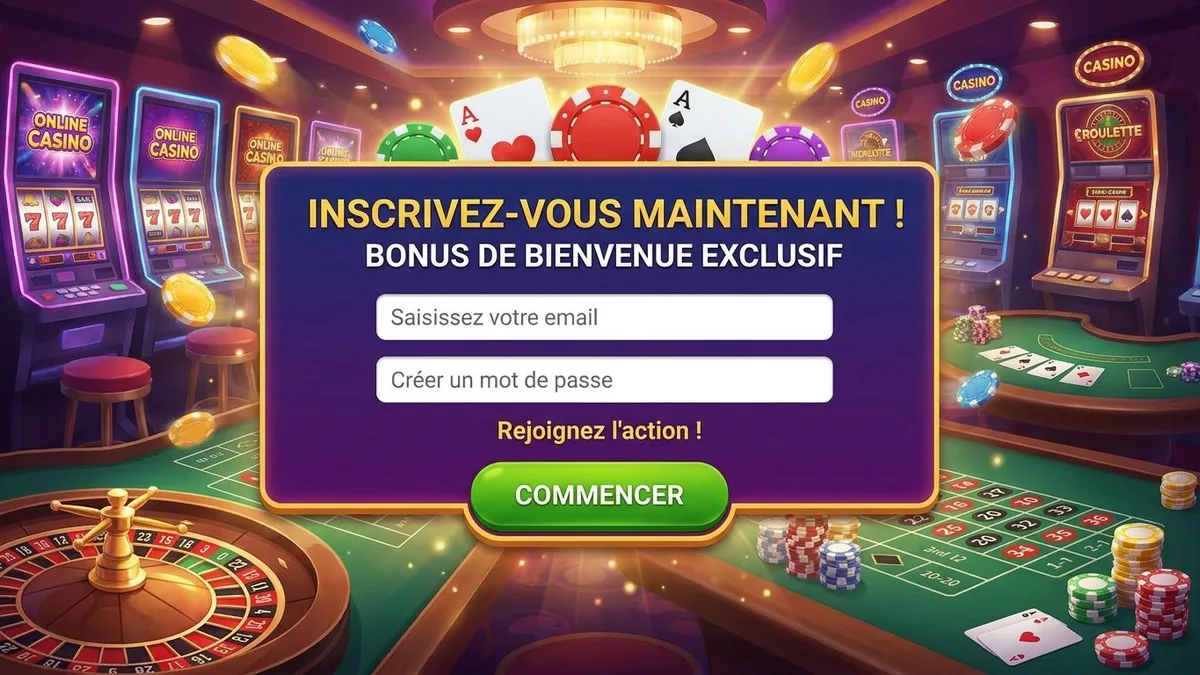 Inscription avec bonus